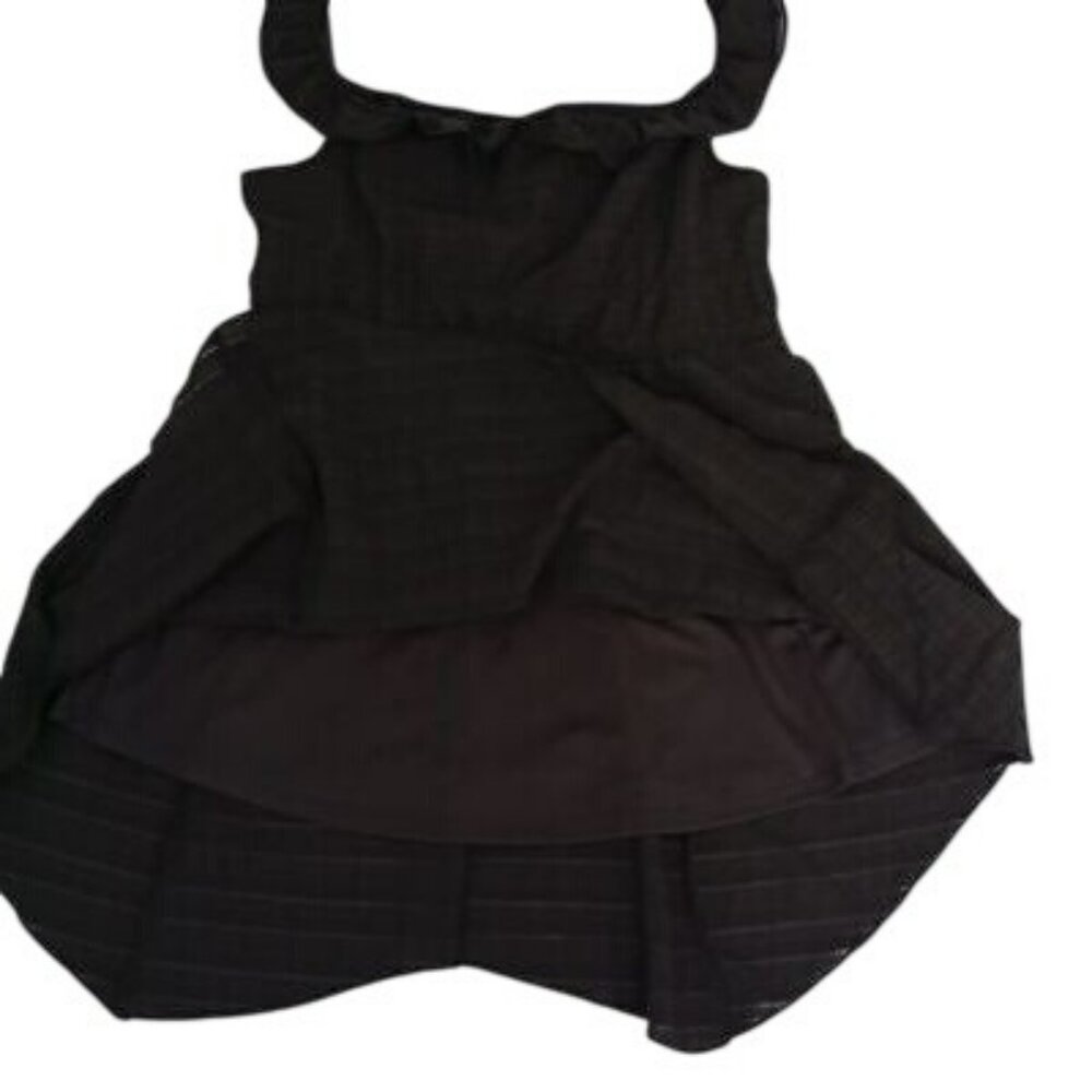 Wild Fable Mini Dress Size L Black Ruffle Sleeveless Womens - Picture 7 of 11
